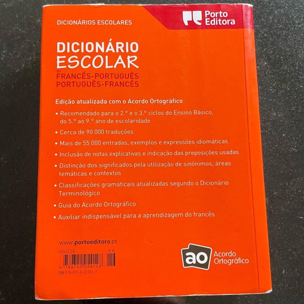 Dicionário Escolar Francês - Português e Português - Francês