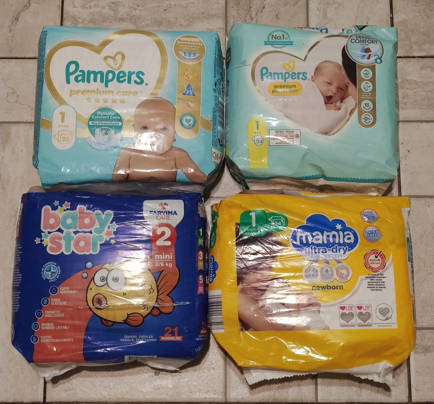 Подгузники Pampers premium 1 (2-5кг)