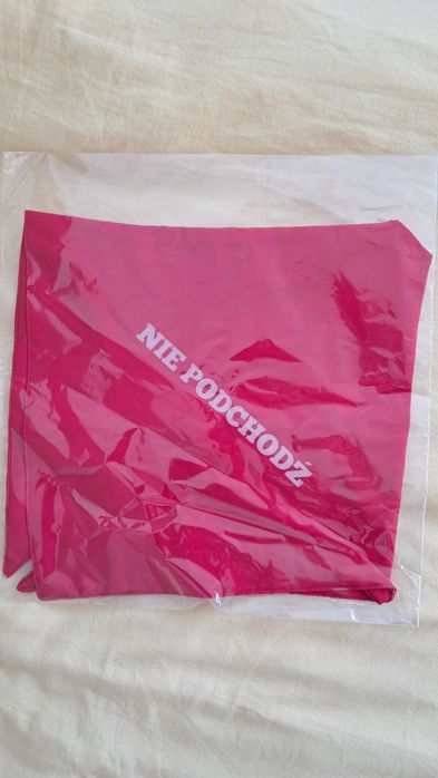 Bandana chusta bandana apaszka psiesznury czerwona nie podchodź M