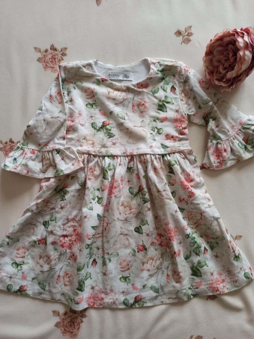 Sukienka dla dziewczynki rozmiar 74 ewa collection
