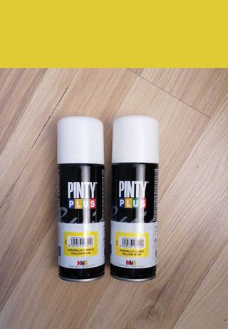2 Sprays  de Tinta amarelos