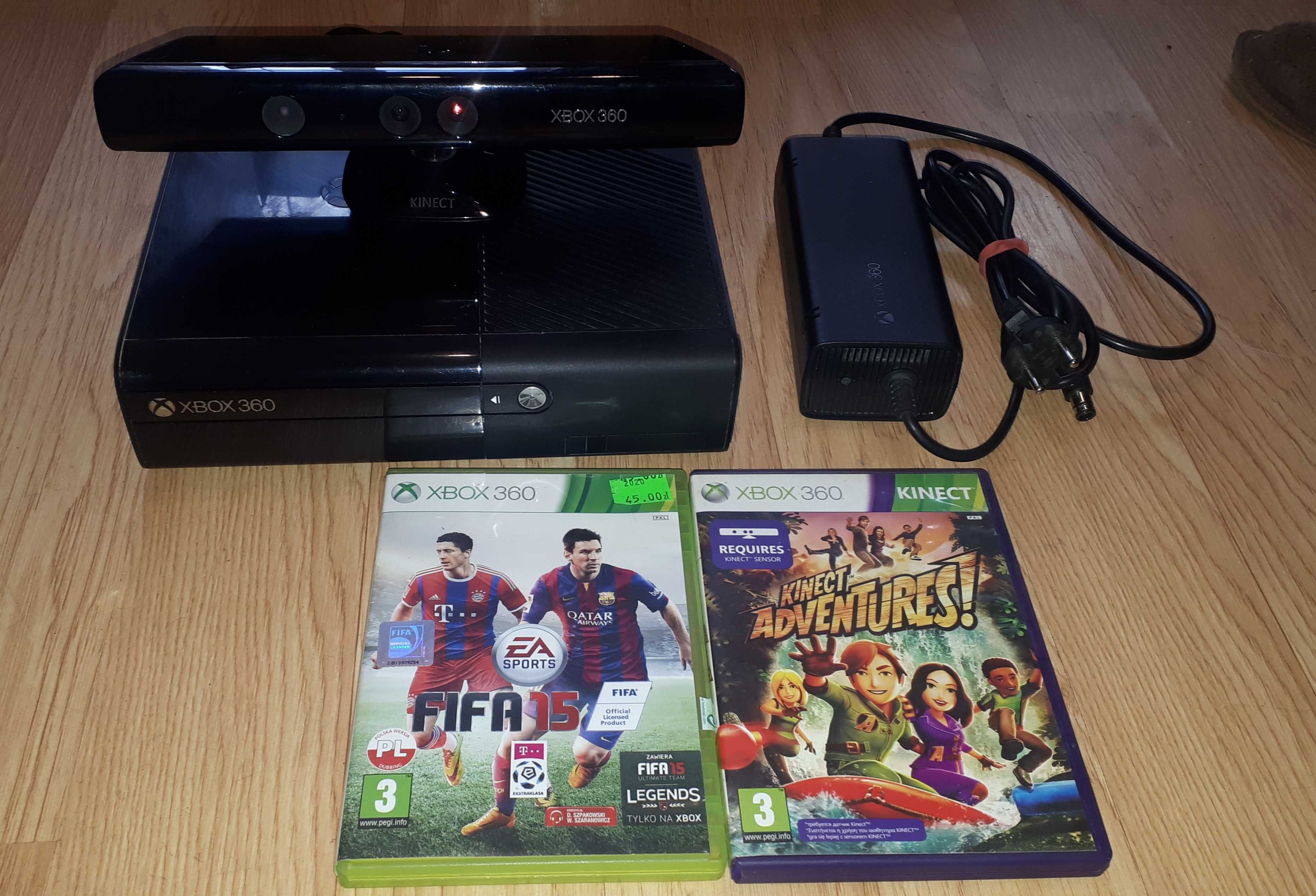 Xbox 360 kinect plus gry