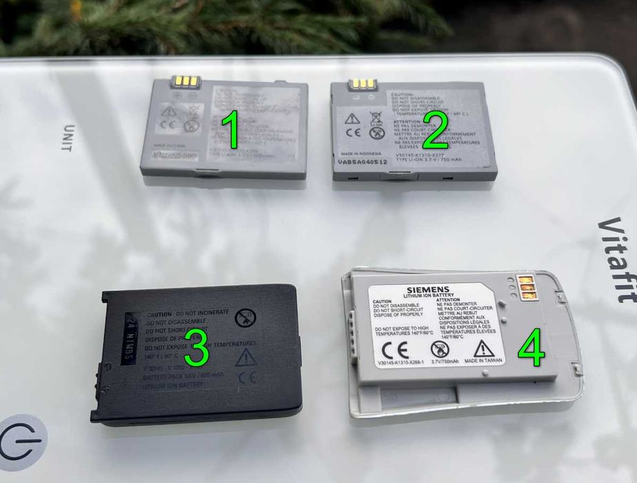 4 шт Батарея для кнопочных телефонов Siemens