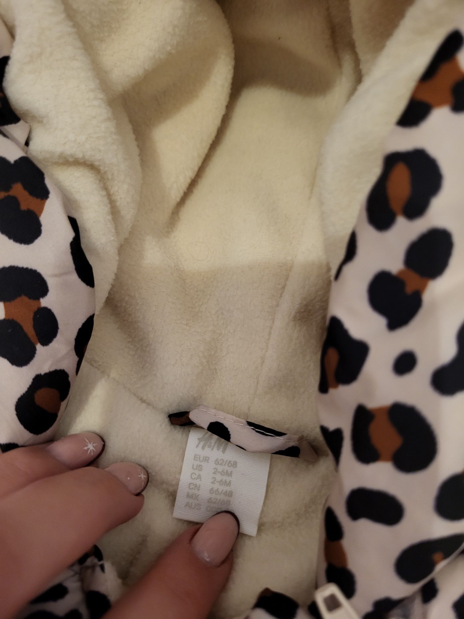 Kombinezon zimowy śpiworek H&M panterka