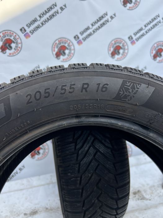 2шт 205/55R16 Michelin Alpin 6, СКЛАД Б/У РЕЗИНЫ