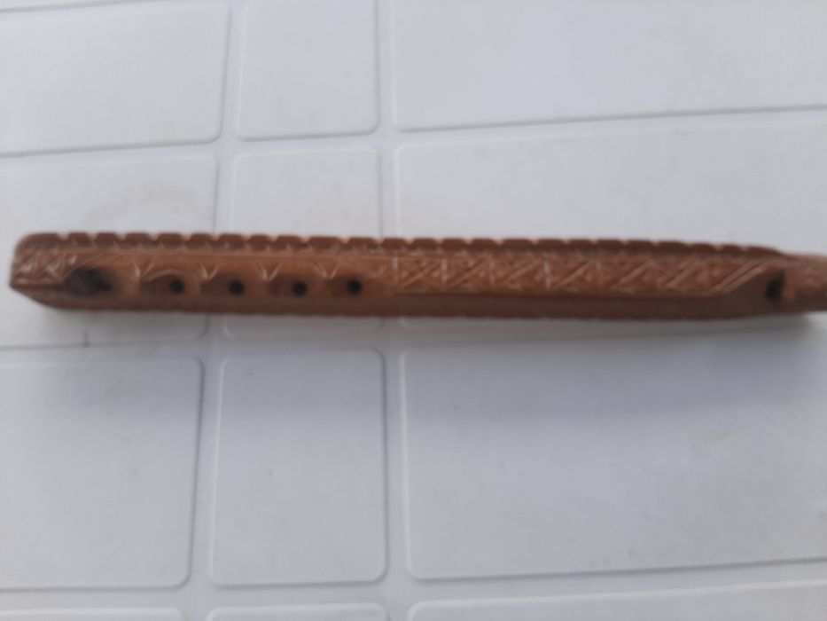Flauta mexicana, em madeira, feita à mão