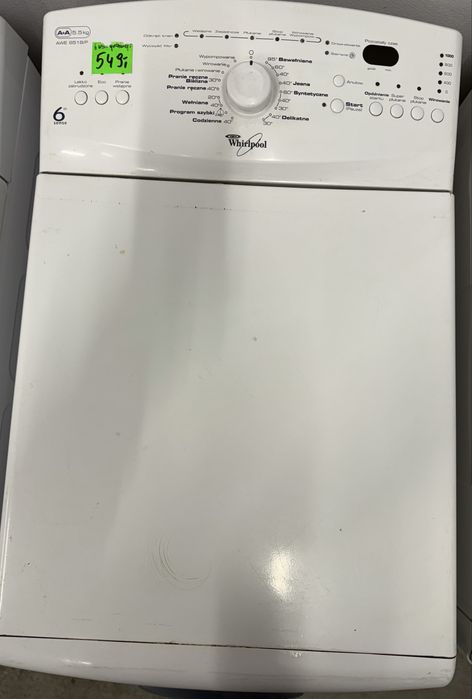WYPRZEDAŻ! 6 miesięcy gwarancji/używana pralka Whirlpool 5,5kg