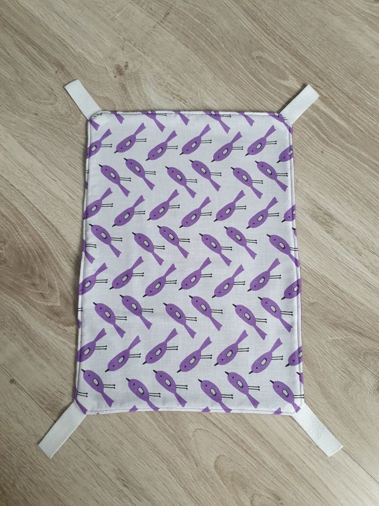 Hamak do klatki w ptaszki 25x35