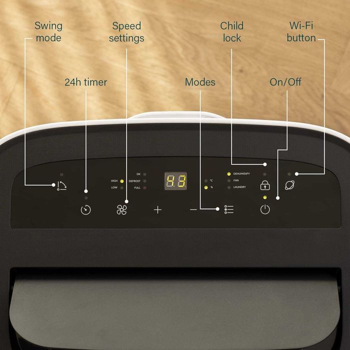 Inteligentny osuszacz pochłaniacz wilgoci 20 L/dzień 350W sterowany ap