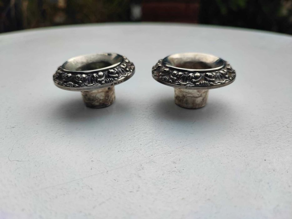 Stary platerowany kielich do świecznika,cena za 1 sztukę