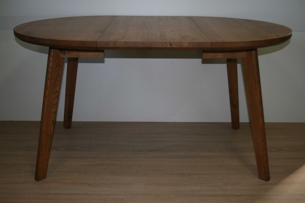 Stół okrągły dębowy rozkładany ( lity dąb) LOFT