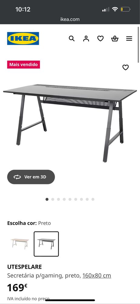 Secretaria gaming, mesa gaming IKEA