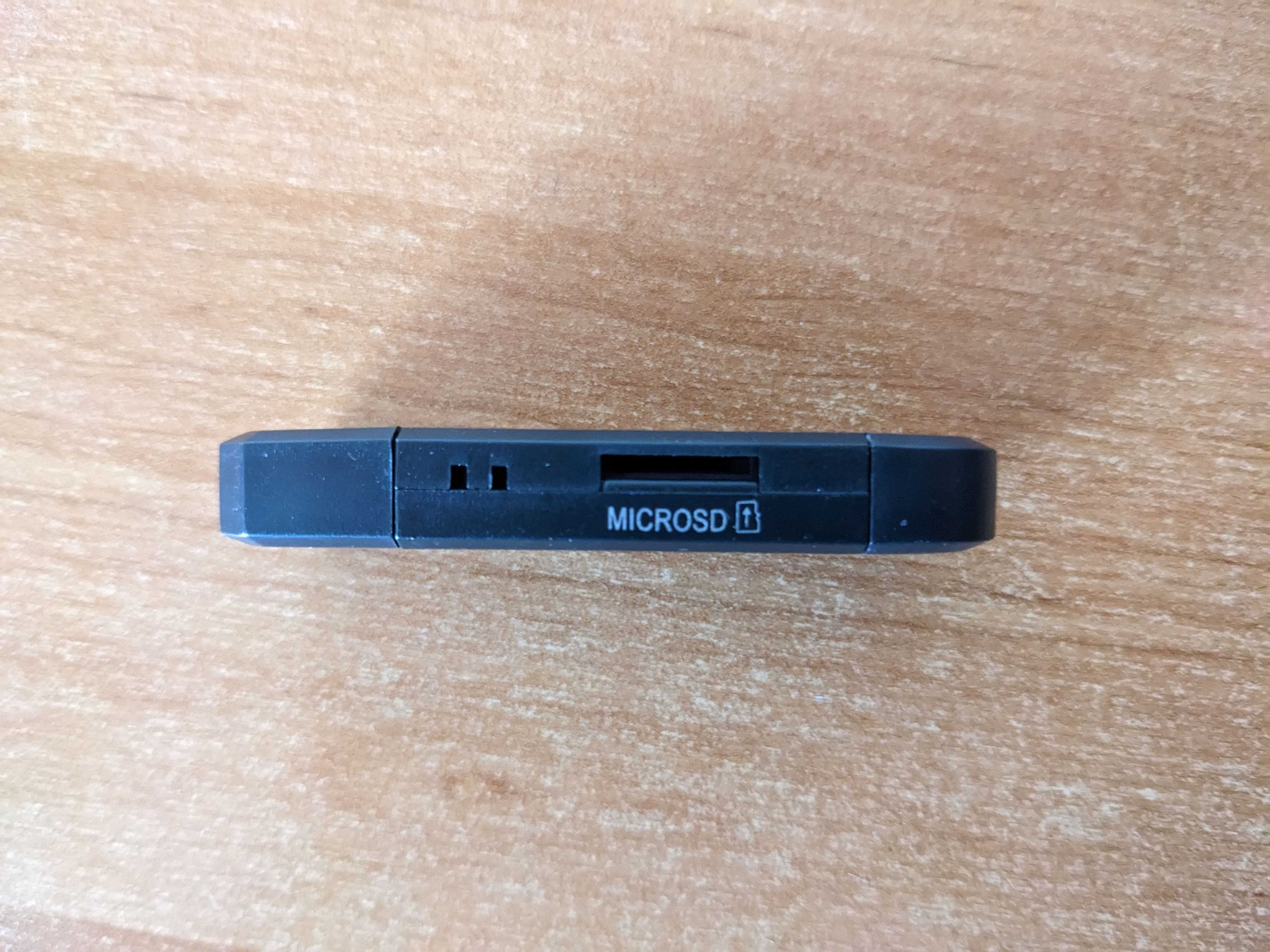 Картридер OTG USB + Micro USB для SD / Micro SD карт