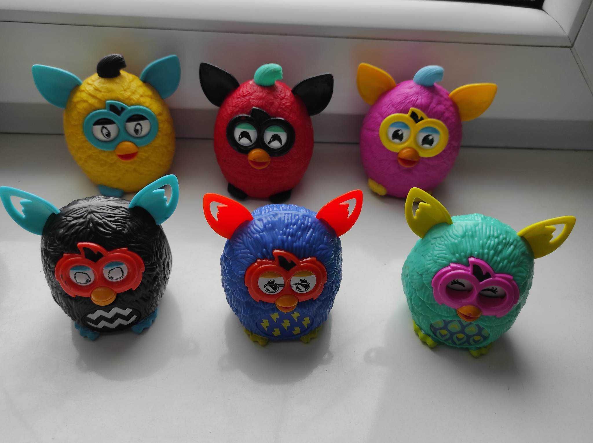 Furby zestaw figurek maskotki,figurki mc donalds -paczuszki