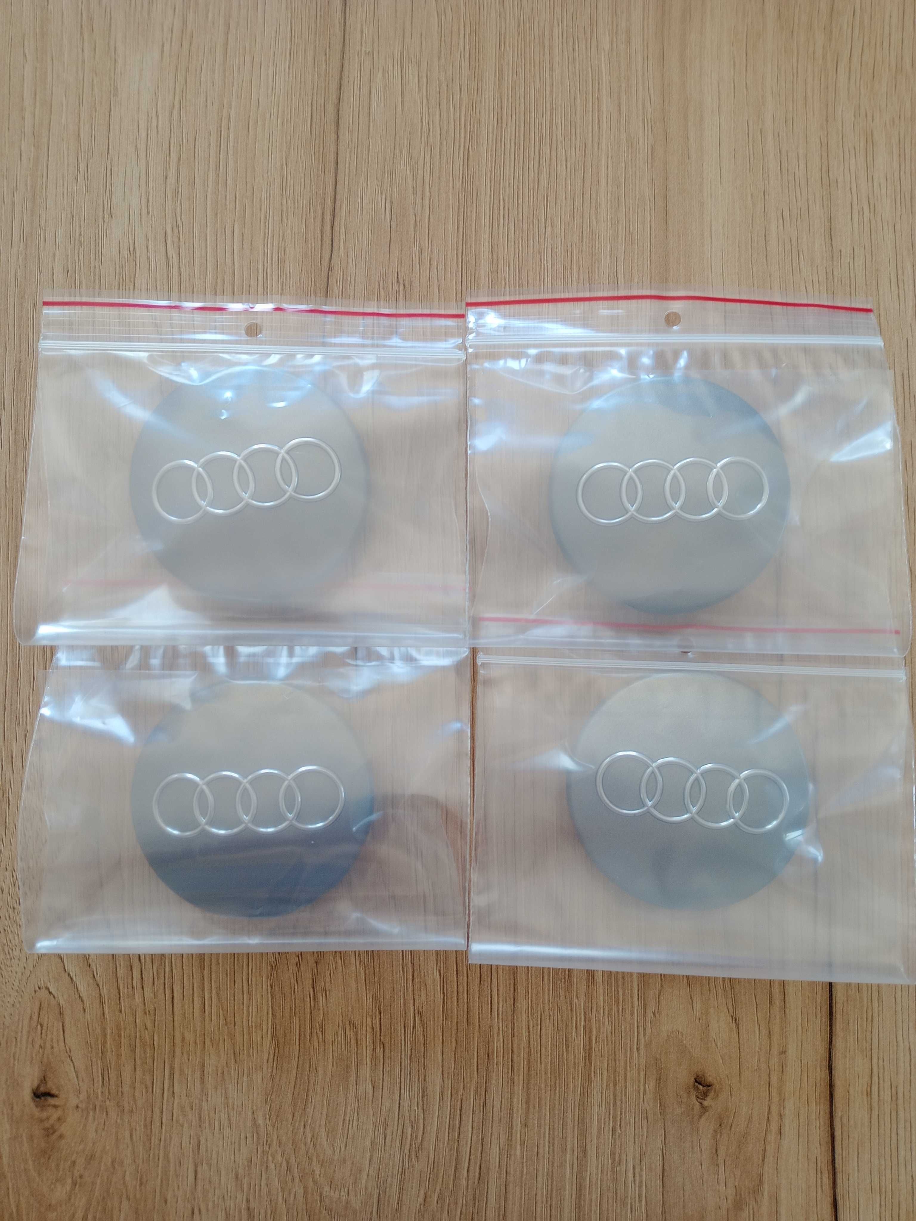 Dekielki do felg Nowe Oryginalne Audi 68mm 8D0 Szare