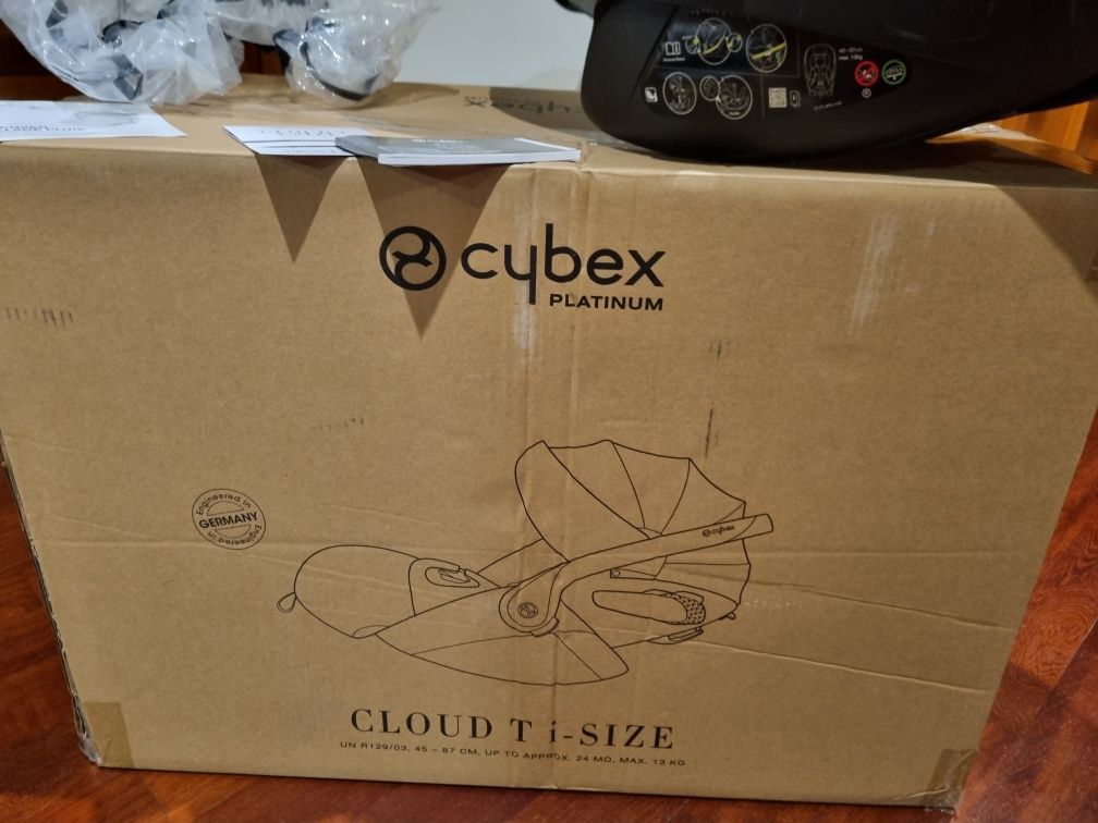 Cybex Cloud T i-Size Plus cinza cadeira auto babycoque bebé criança
