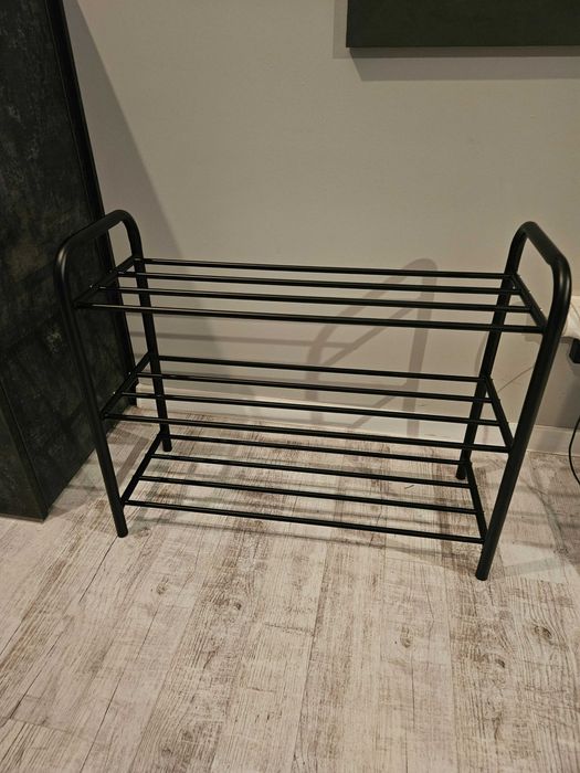 Pudełka z 3 poziomami czarna dom przechowywanie