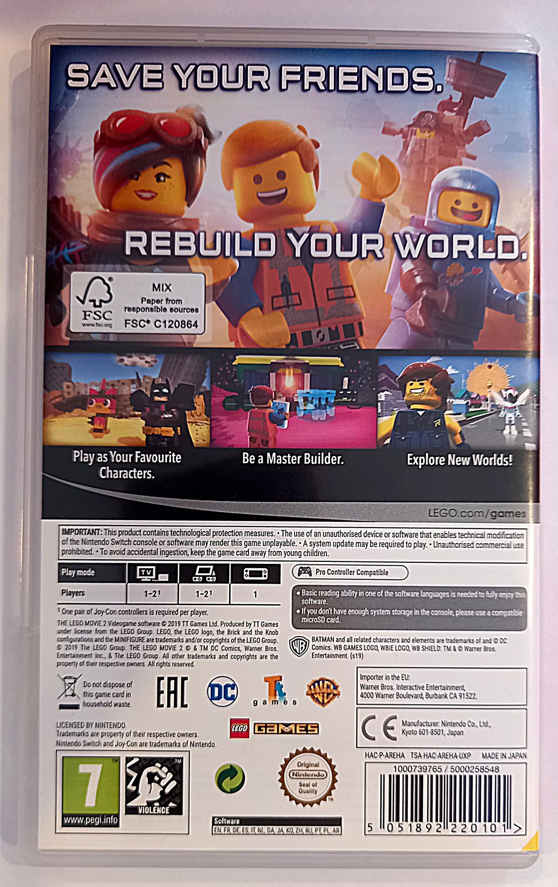 Gra Lego Movie Przygoda 2 Nintendo Switch /Sklep Chorzów