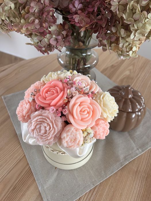 Mydlany bukiet | Flower Box | Upominek