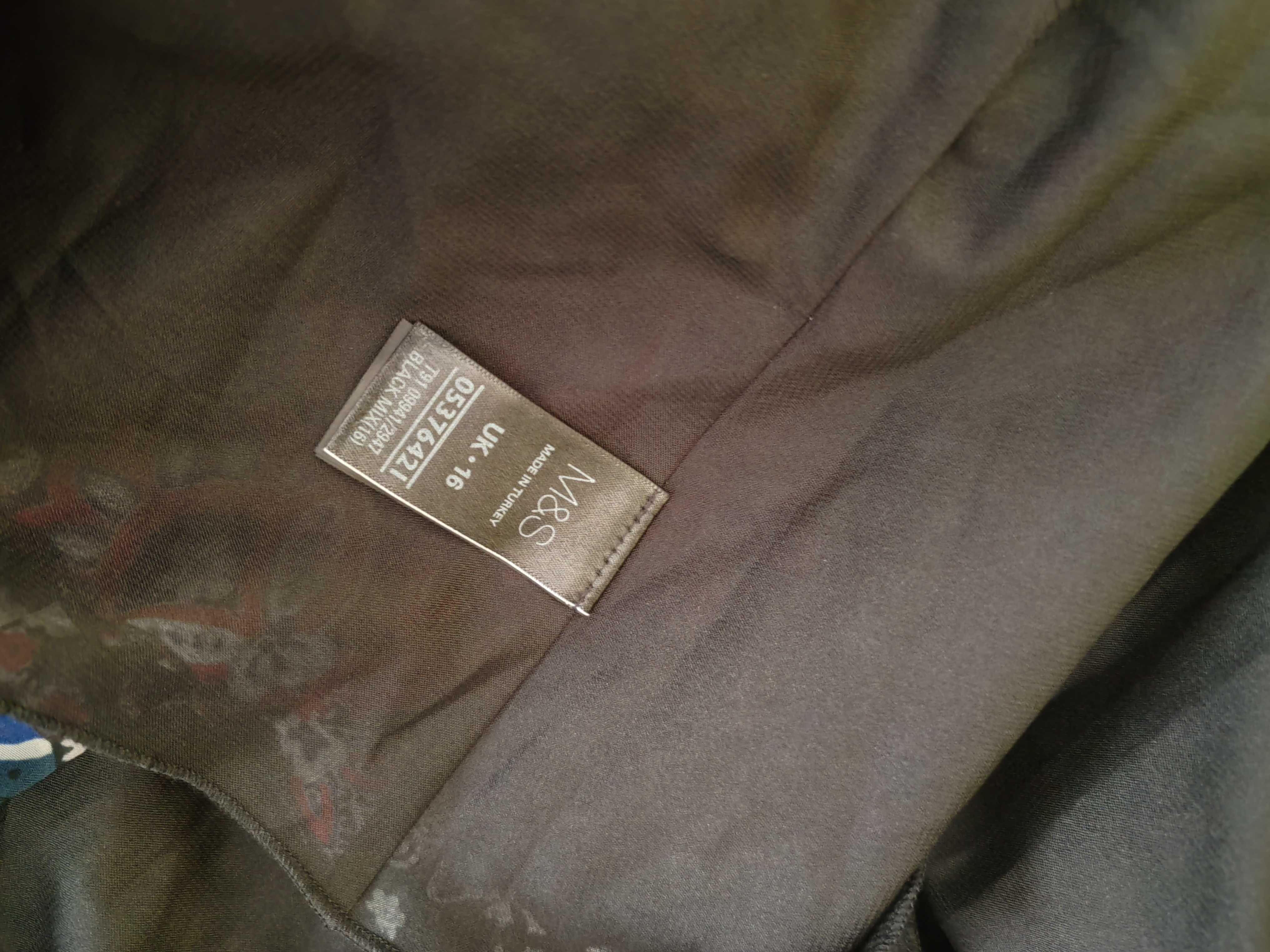 Zwiewna słodka sukienka M&S rozmiar 44 poliester, kwiaty