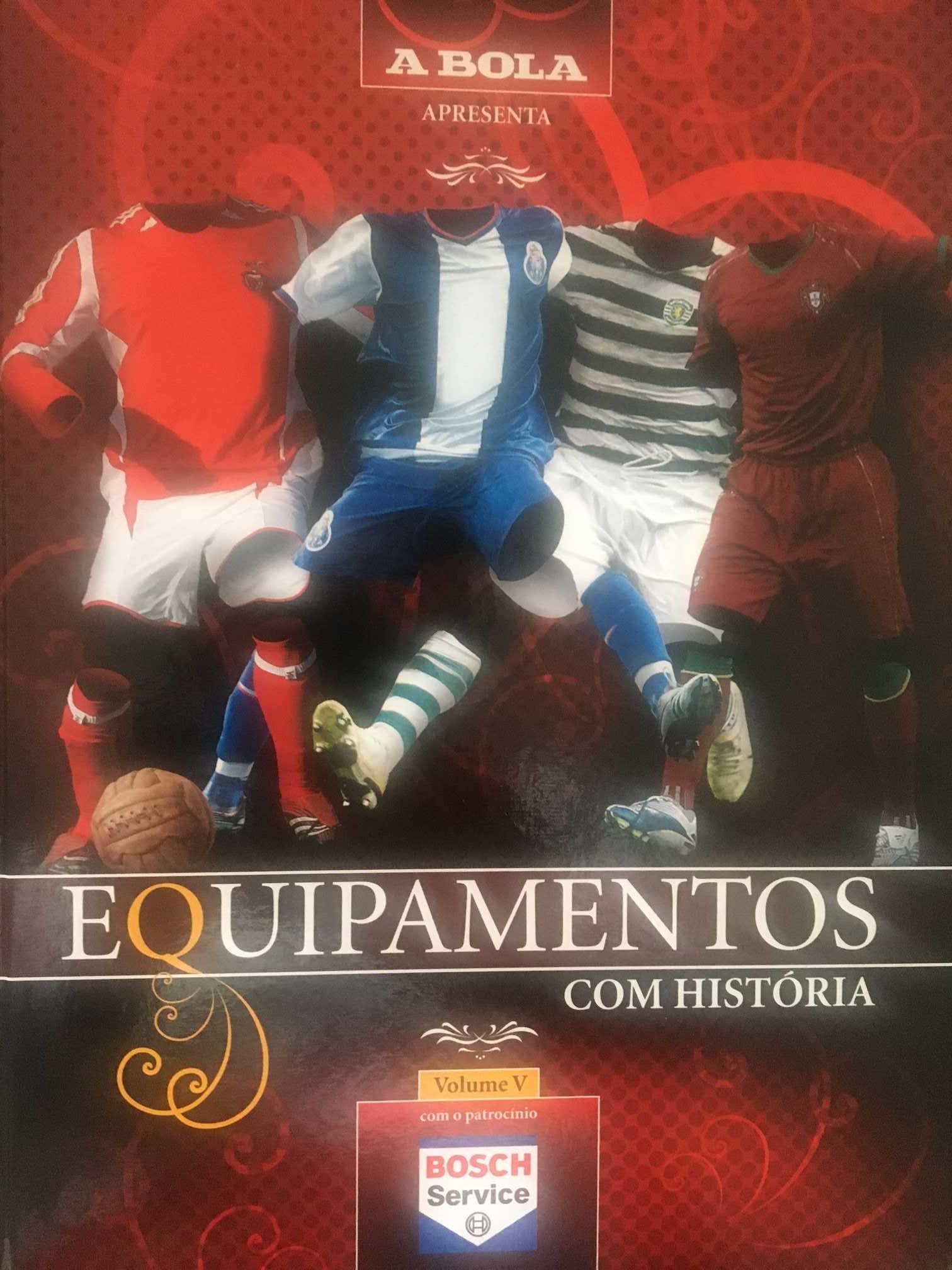Futebol 5 volumes Equipamentos 3 grandes e seleção desde 1890 até 2000