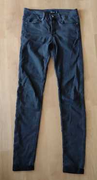 spodnie jeansy rurki Tally Weijl skinny czarne 32 XXS