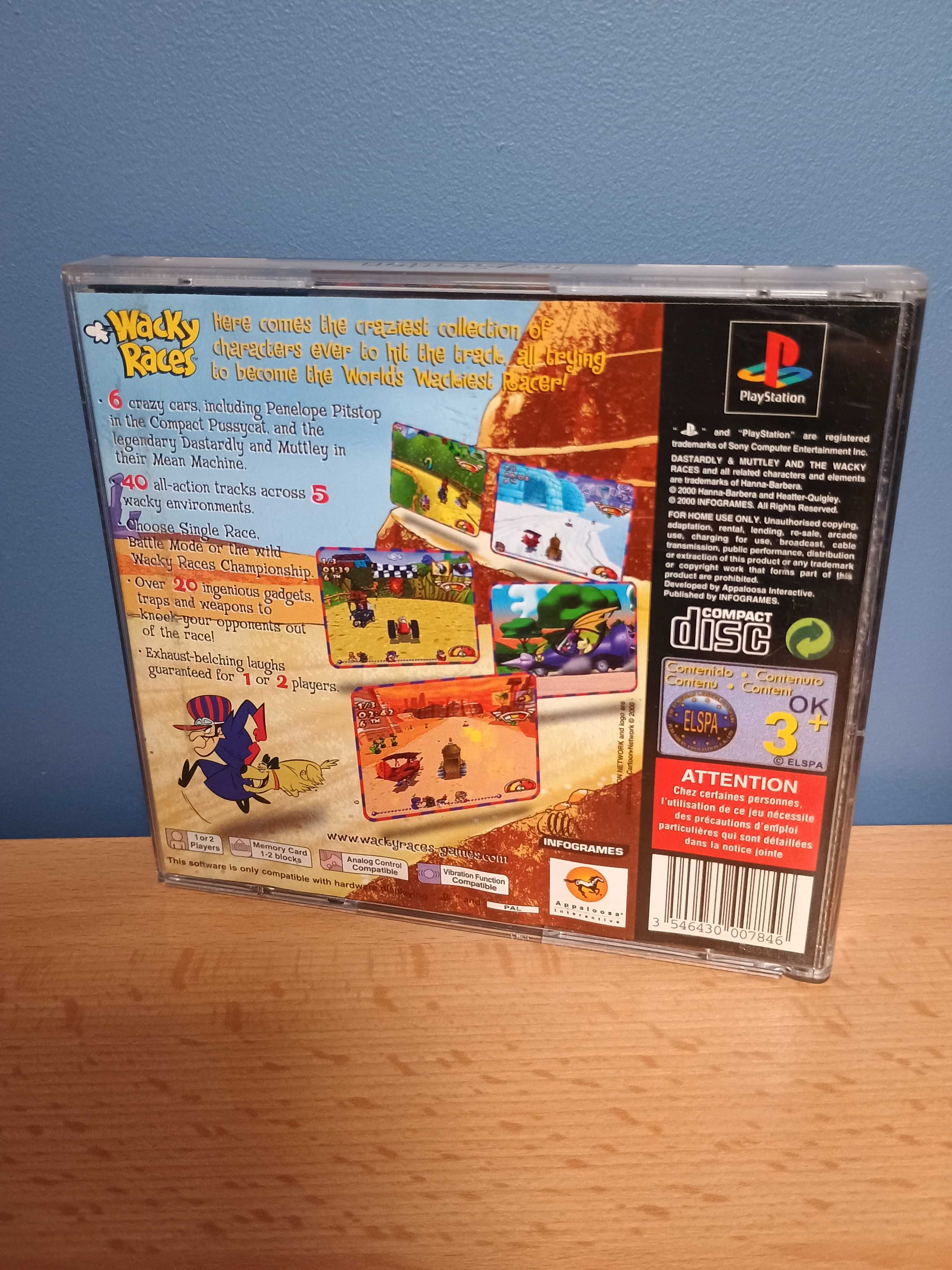 Wacky Races PSX PS1 angielska komplet