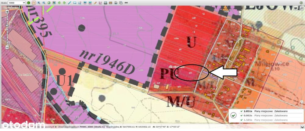 Działka 6000 m2 Milejowice / Krajków / Żórawina obok A4 Usługowa (U)
