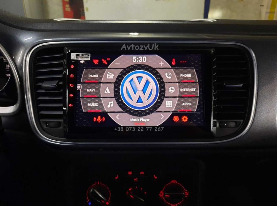 Android 14 NEW BEETLE Volkswagen VW GPS Жук ТВ 2 дин CarPlay Магнитола