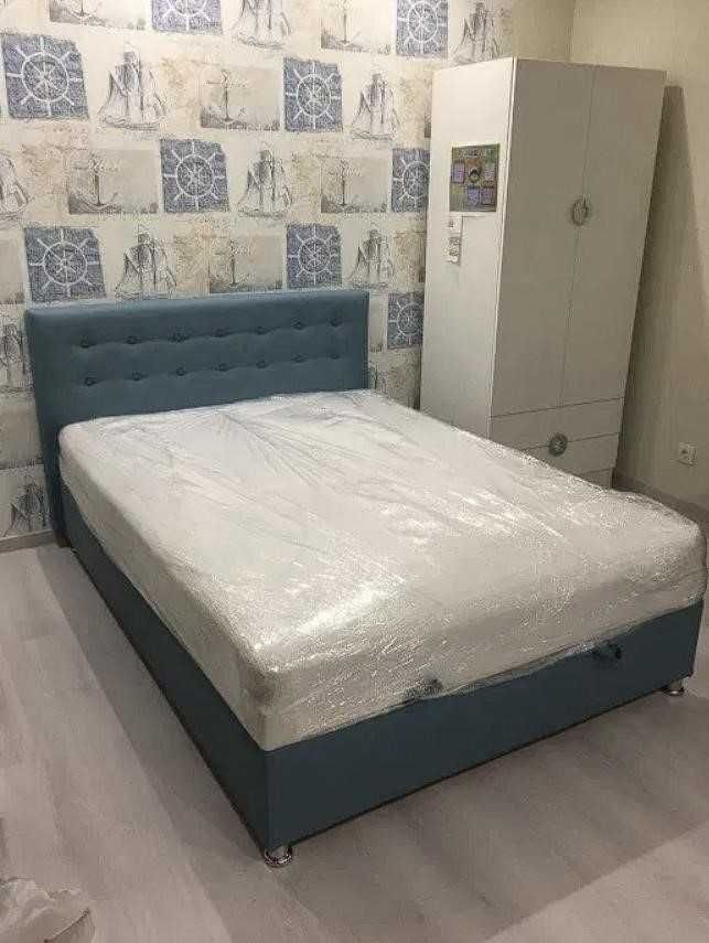 Актуальна Ціна Кровать Ліжко "Кана" Двуспальне з Ортопедичним Матрацом