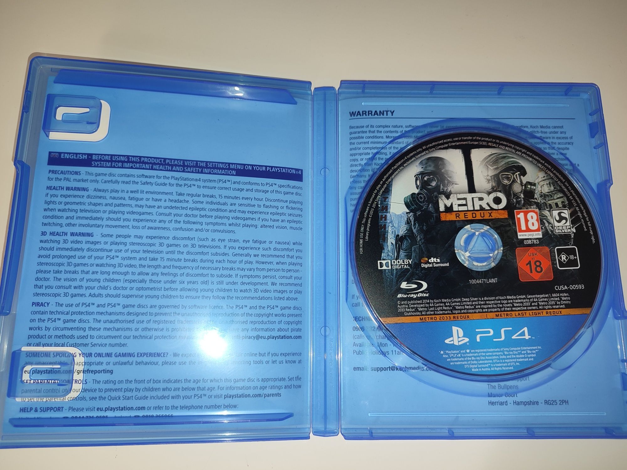 Gra Ps4 Metro Redux PL gry PlayStation 4 UFC Mafia Sniper GTA V GOW GT