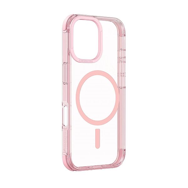 Etui silikonowe AMAZINGTHING Omni Mag Case do iPhone 16 - ciemnoróżowe