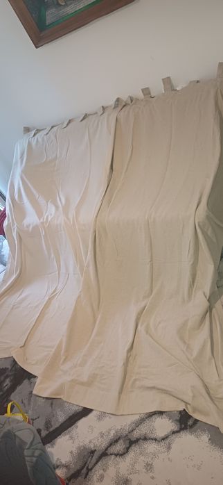 Zaslony beżowe ikea wys. 230 cm szer. 145