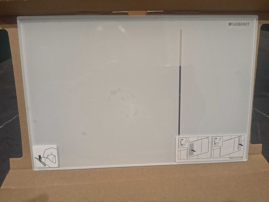 Geberit Sigma 70  115620SI1 przycisk spłukujący do Wc biały szkło