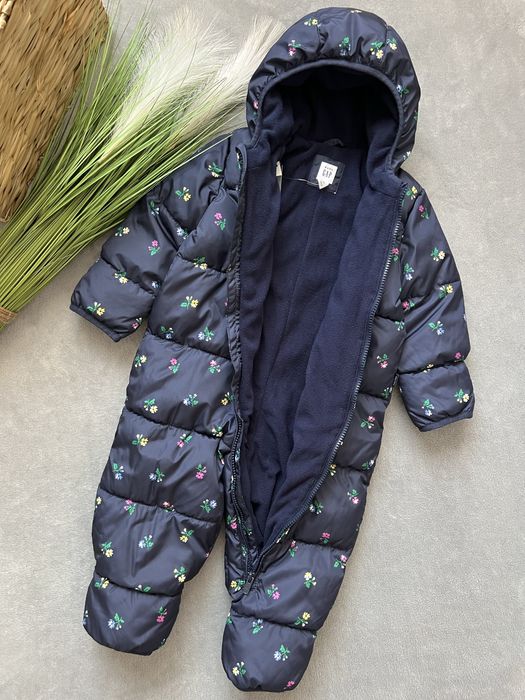 Суцільний демісезоний комбінезон GAP для дівчинки 74см,80см.,86см,90см