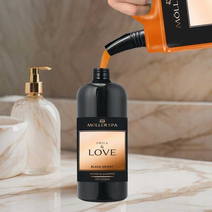 Möller Priya & Love Szampon I Żel Prysznic Żeń-szeń 5l Prija Premium