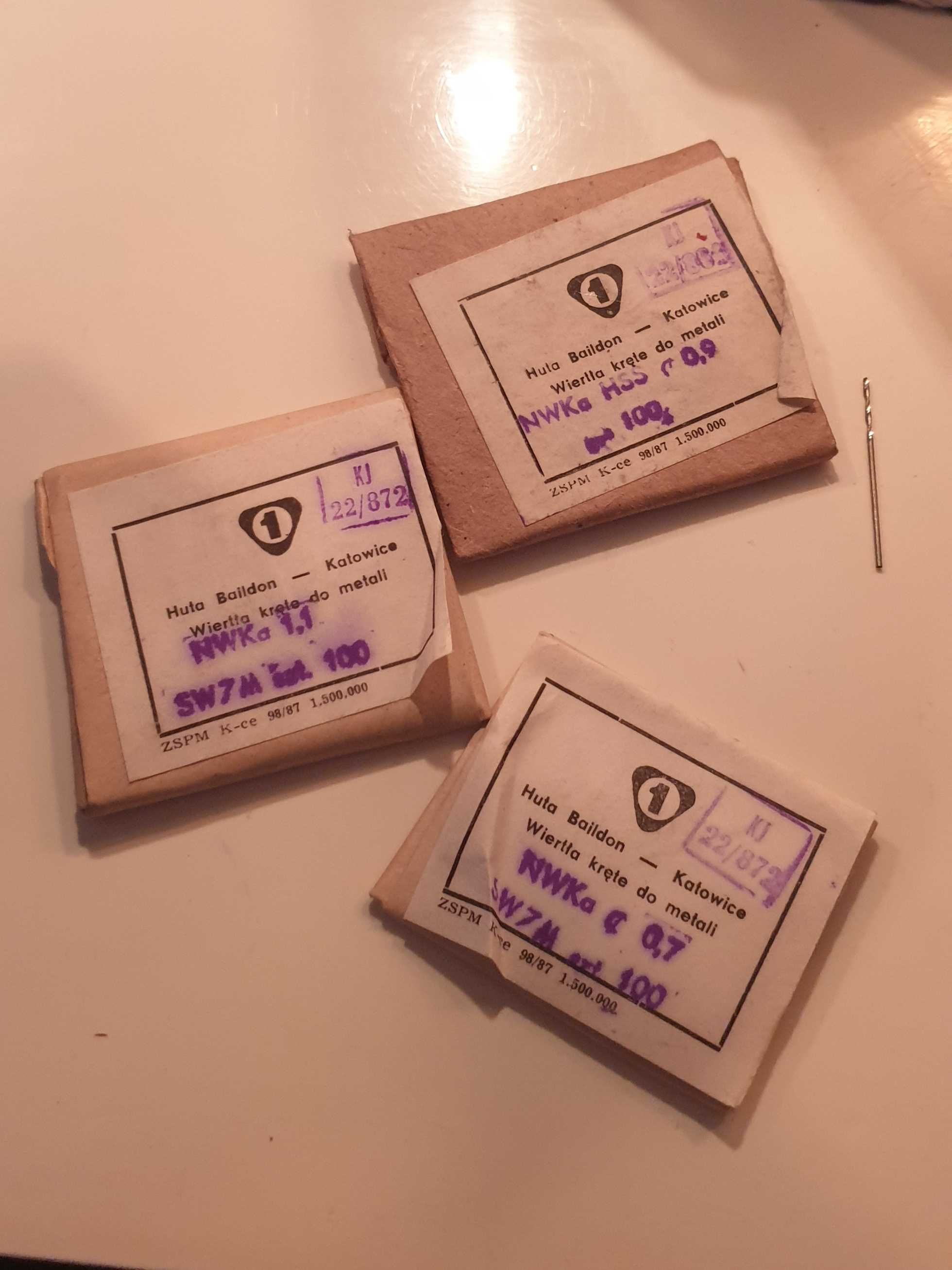 Wiertła Kręte Jubilerskie Baildon - Katowice Precyzyjne 1mm 1,2 mm 0,9