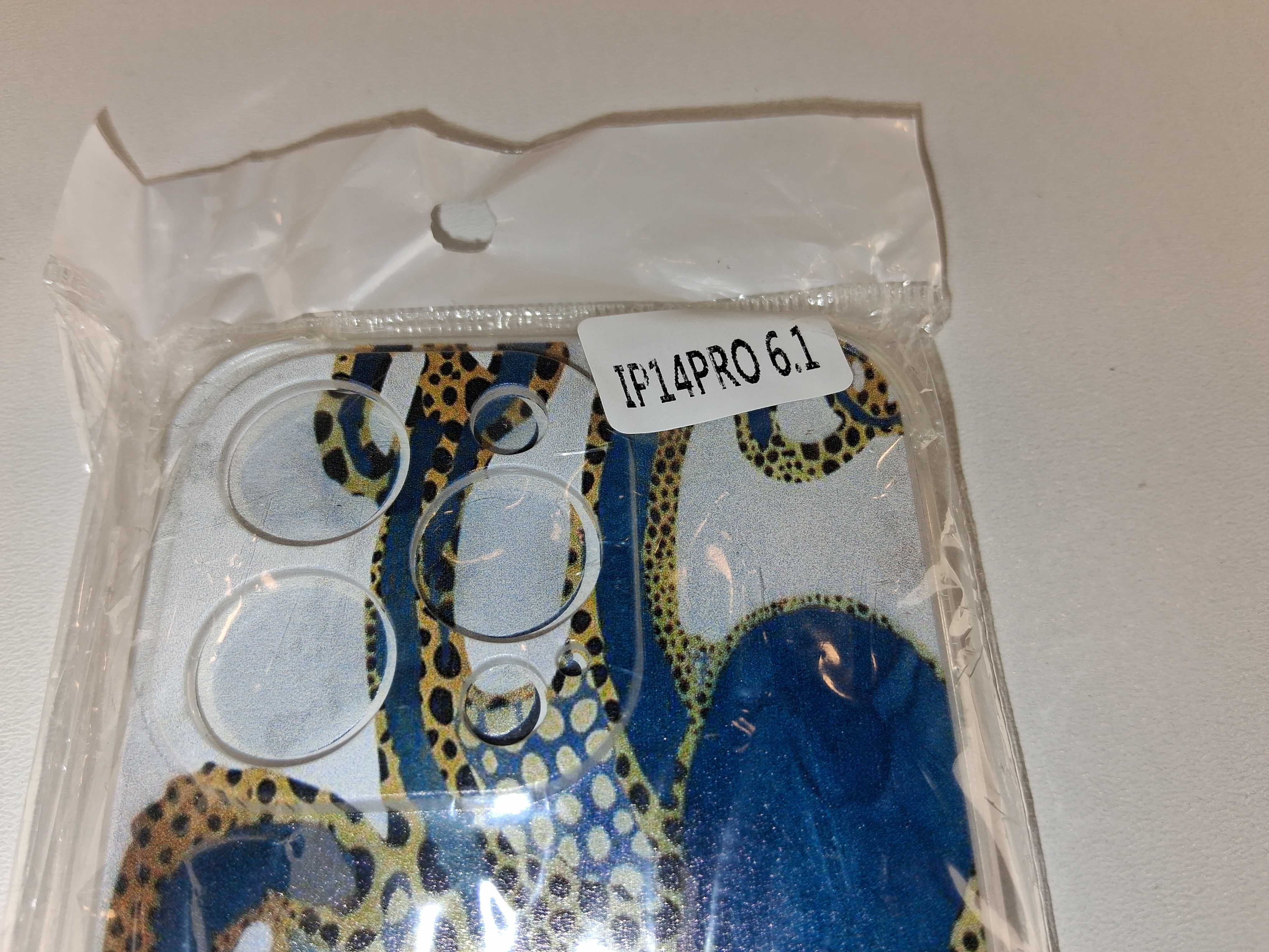 Y042 Etui iPhone 14 Pro 6.1 Przezroczyste Wzór Ośmiornica
