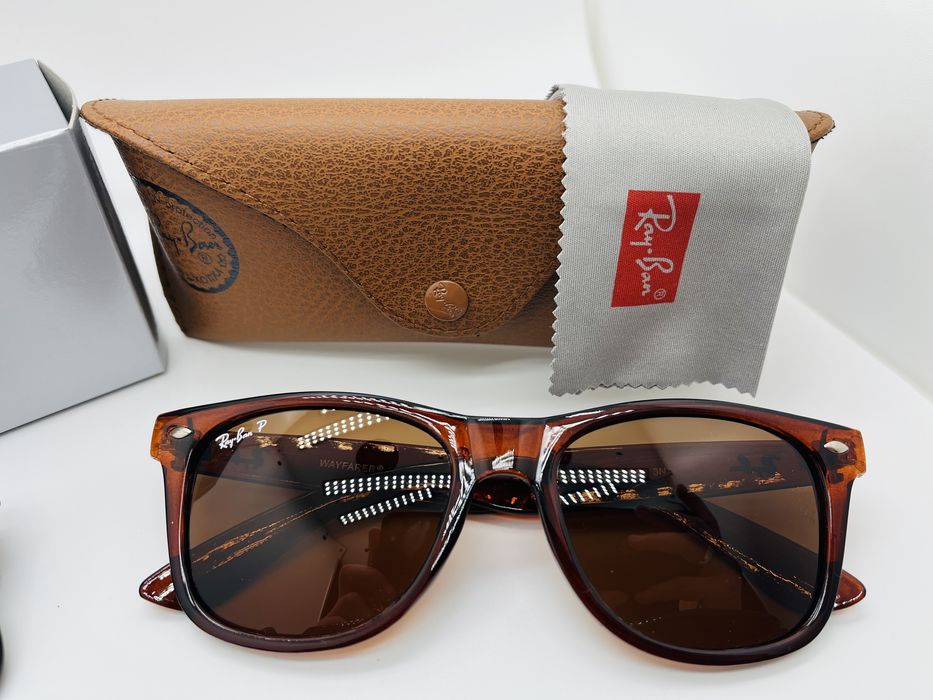 Солнцезащитные очки с поляризацией Ray Ban Wayfarer 2140P (mix)