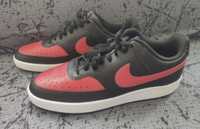 Nike black/red Court Vision Low LACE-UP Trainer, оригінал, 44