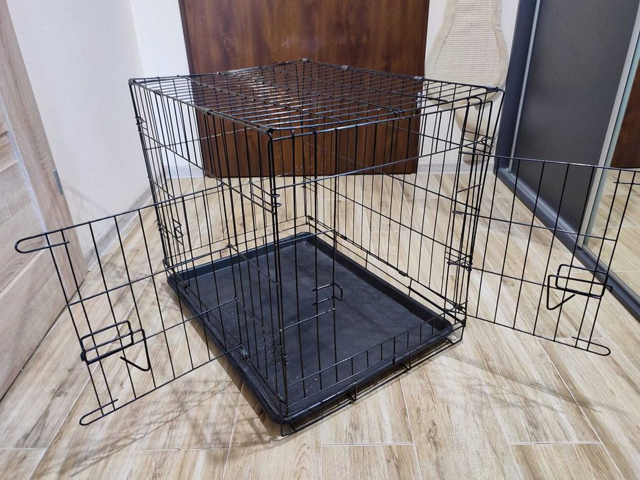 Klatka dla psa kennelowa metalowa stalowa 70x50x59 cm