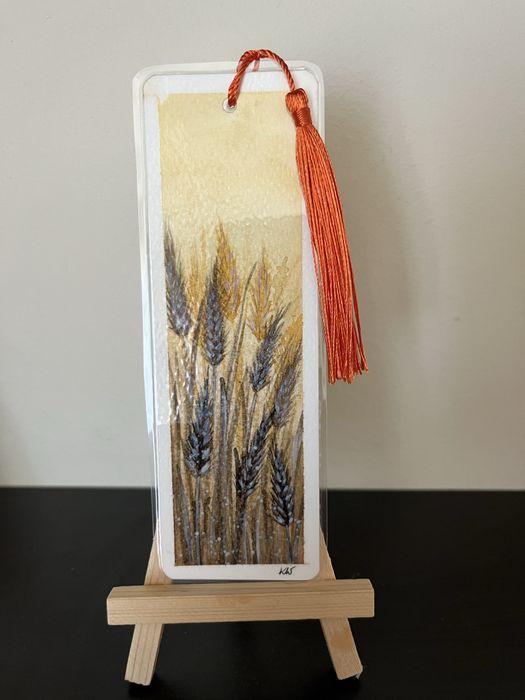 Zakladka do książki akwarela Hand Made