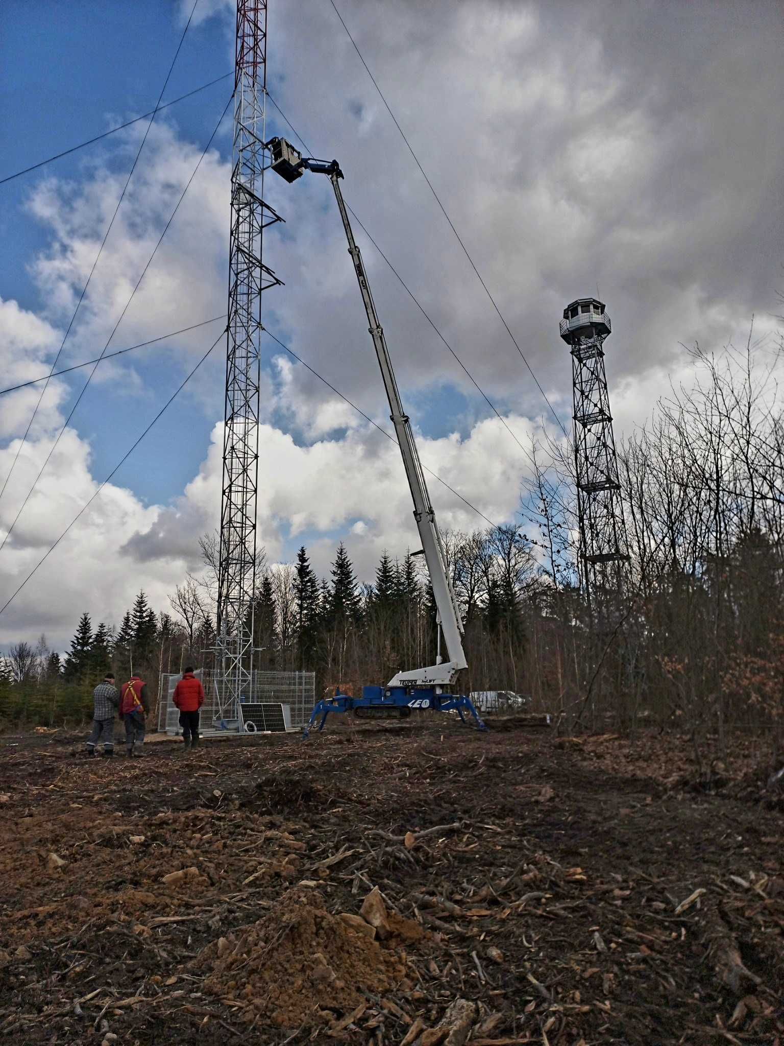 Podnośnik koszowy, zwyżka, prace wysokościowe