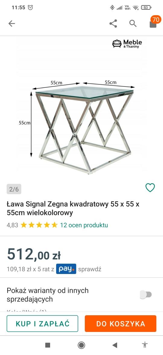 Sprzedam stolik ze zdjęcia