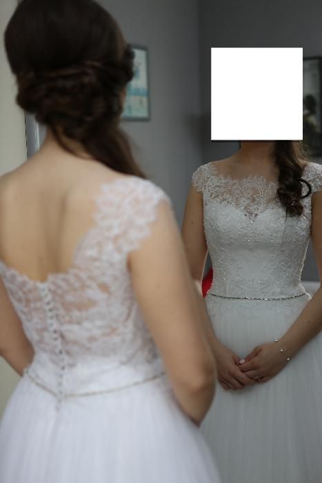 Suknia ślubna, rozm. 36, dł. 167cm + 9cm obcas