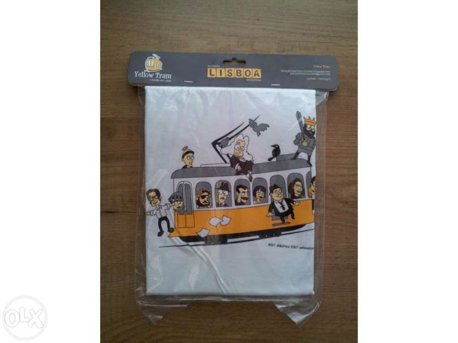 T-shirt S/M coleção yellow tram - unissexo - nova ainda com embalagem