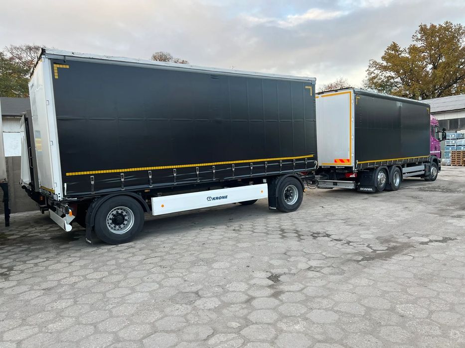 Krone AZ Nowe opony , hamulce , plandeki  Ładowność 14 T Multilock 7,40m