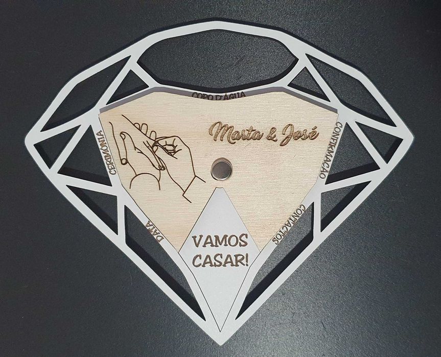 Convite de casamento personalizado (Sob orçamento)