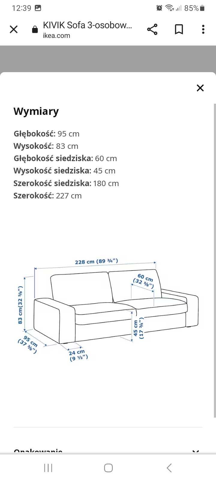 sofa 3 osobowa eco skóra