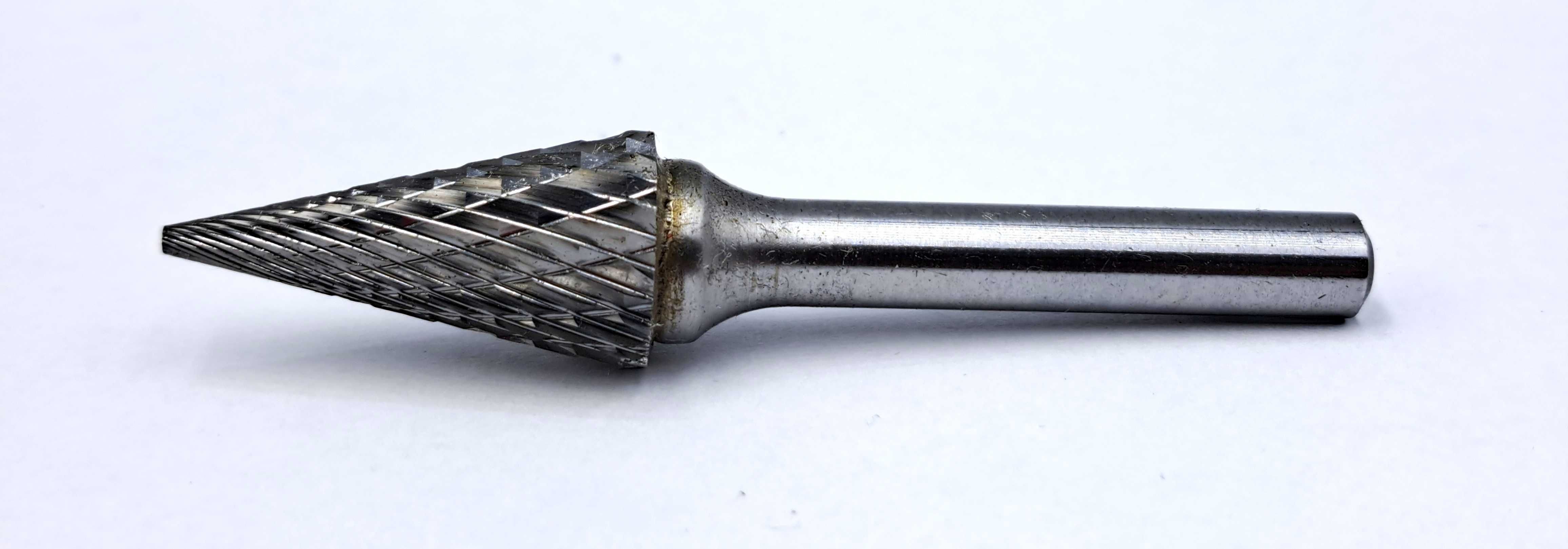 Nowy Pilnik obrotowy stożkowy ostry SKM frez do metalu 12 x 25 x 6mm